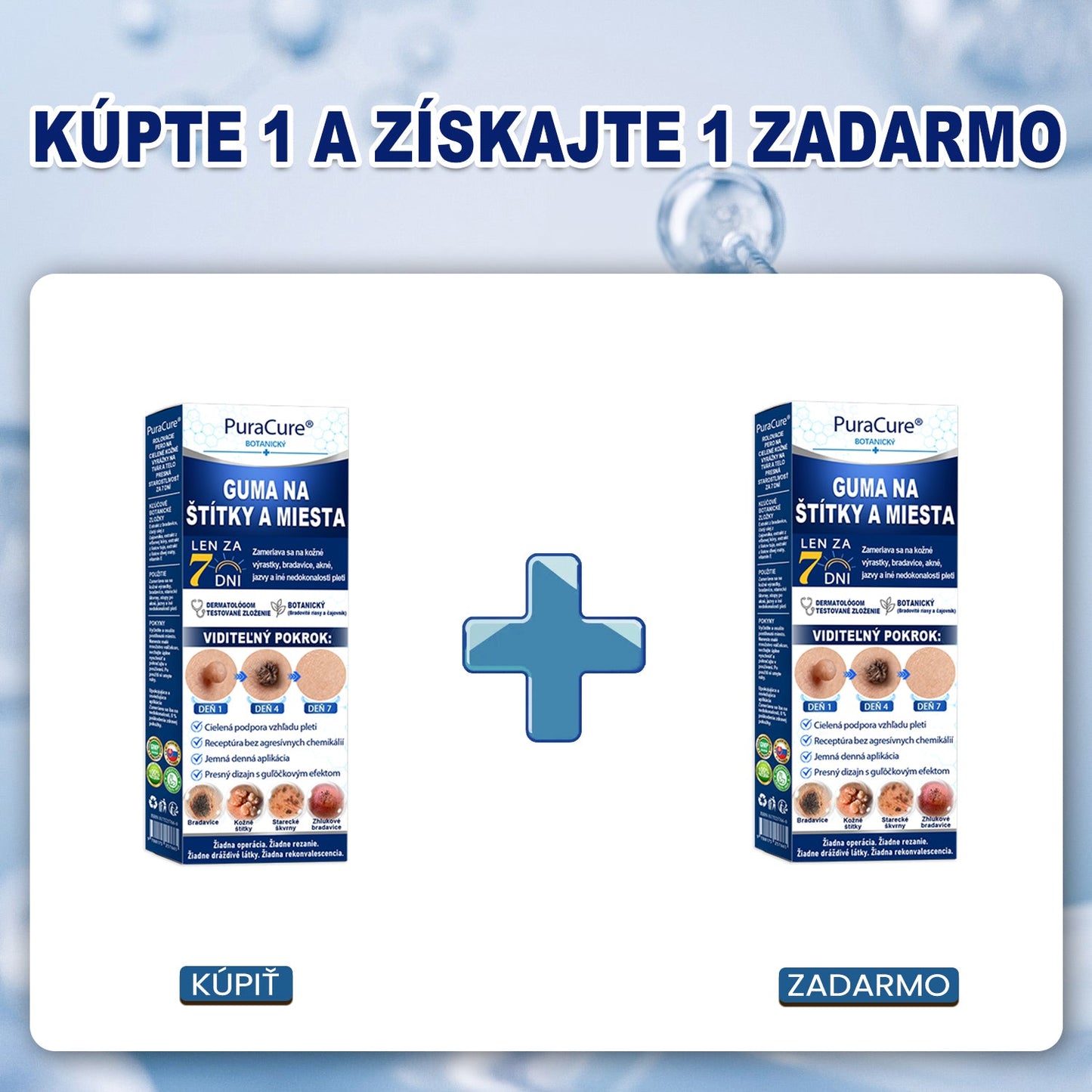 PuraCure® 👩‍⚕️ 7-dňové pero na odstraňovanie kožných výrastkov a znamienok – bezbolestný a bez jaziev, profesionálny valčekový aplikátor