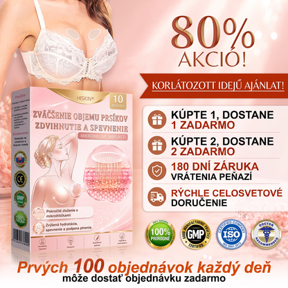 💕HISKIN® mikroihličkové náplasti na podporu plnšieho pevnejšieho a pozdvihnutejšieho vzhľadu poprsia a krajších kontúr | Jednoduchá každodenná starostlivosť o dekolt ✨