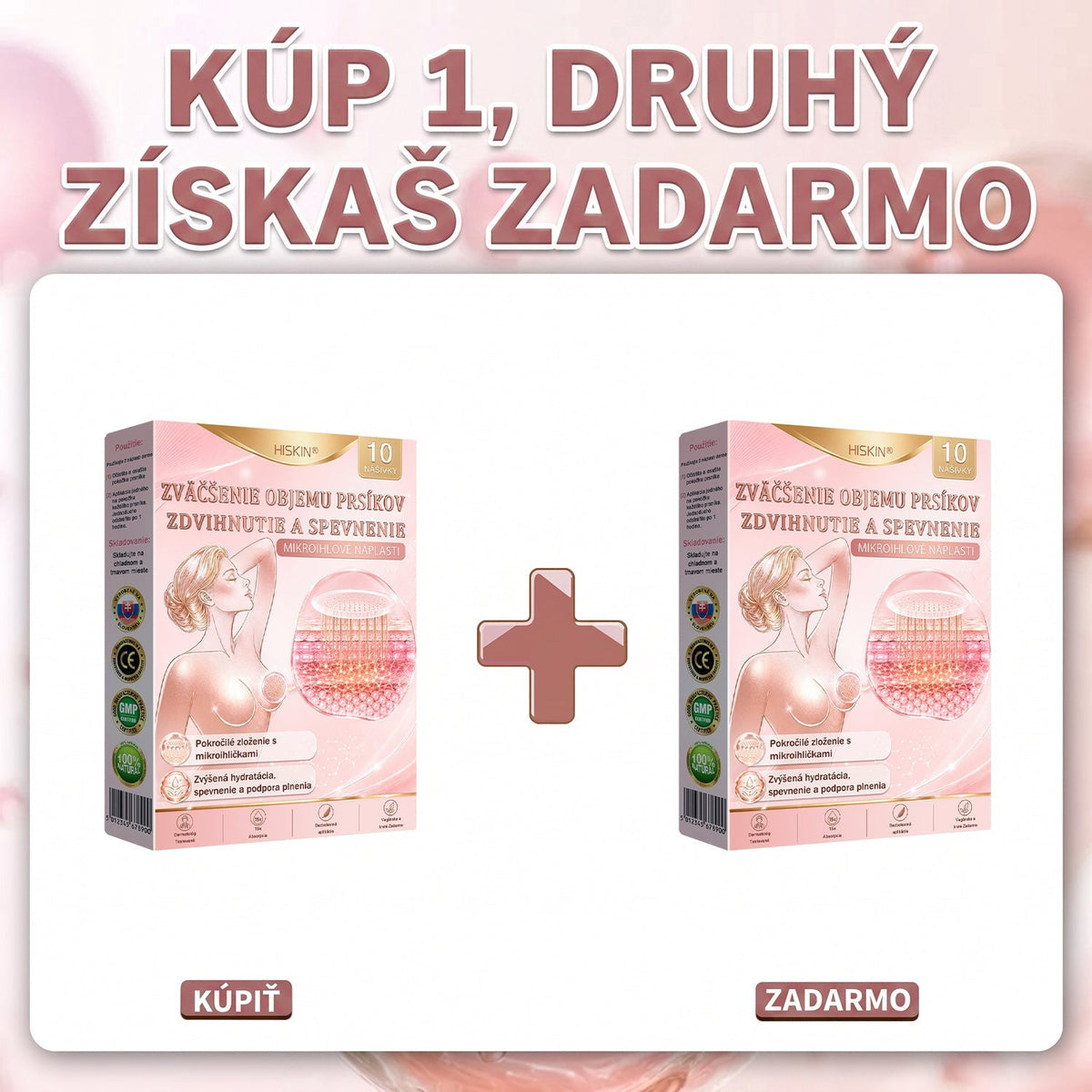 💕HISKIN® mikroihličkové náplasti na podporu plnšieho pevnejšieho a pozdvihnutejšieho vzhľadu poprsia a krajších kontúr | Jednoduchá každodenná starostlivosť o dekolt ✨