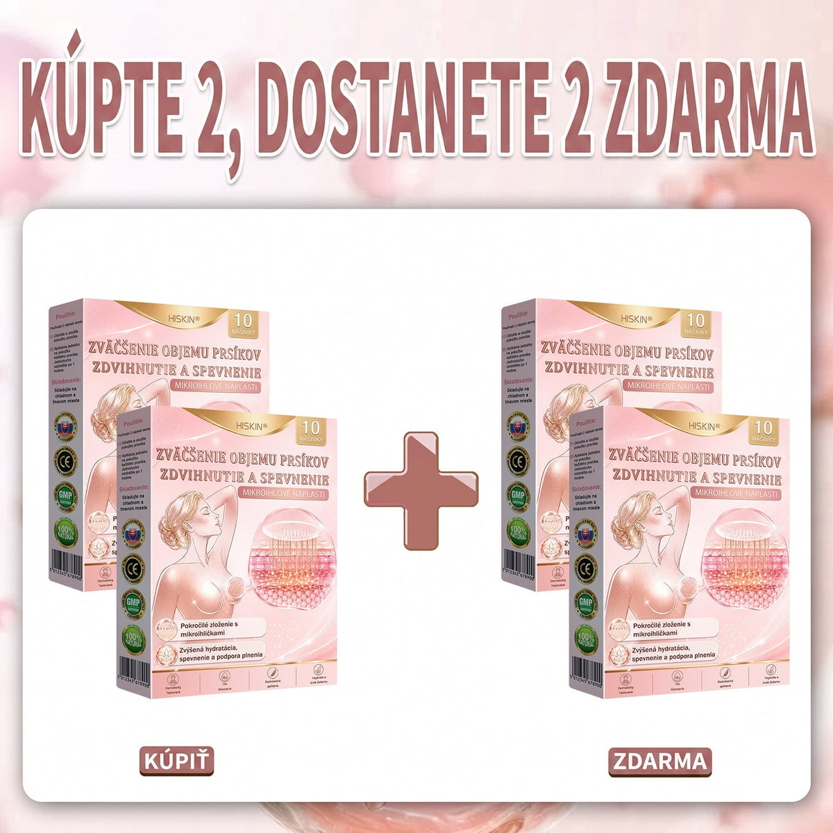 💕HISKIN® mikroihličkové náplasti na podporu plnšieho pevnejšieho a pozdvihnutejšieho vzhľadu poprsia a krajších kontúr | Jednoduchá každodenná starostlivosť o dekolt ✨
