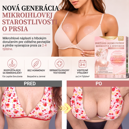 💕HISKIN® mikroihličkové náplasti na podporu plnšieho pevnejšieho a pozdvihnutejšieho vzhľadu poprsia a krajších kontúr | Jednoduchá každodenná starostlivosť o dekolt ✨